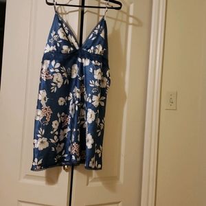 Flowered baby doll lingerie